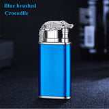 Alligator Dual Flame Metal Cigar Lighter