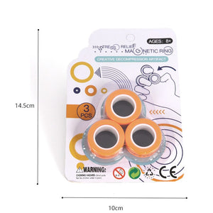 Magic Magnetic Rings Set - Anti-Stress Fidget Toys