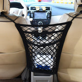 【CA024】3-Layer Car Storage Net Bag Between Seats