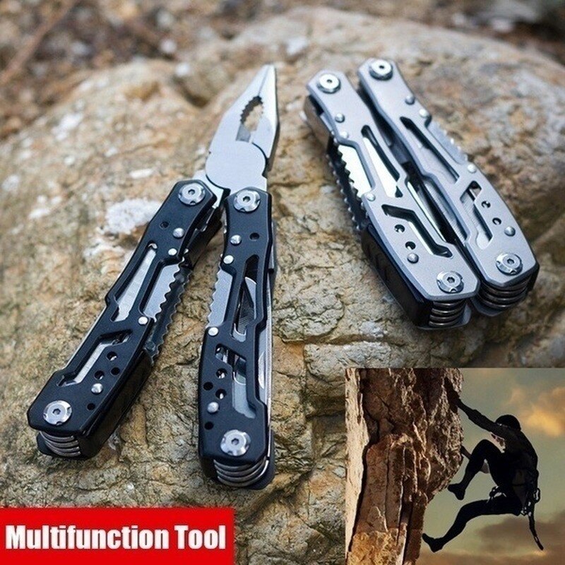 15-in-1 Multitool Folding Pliers with Nylon Bag