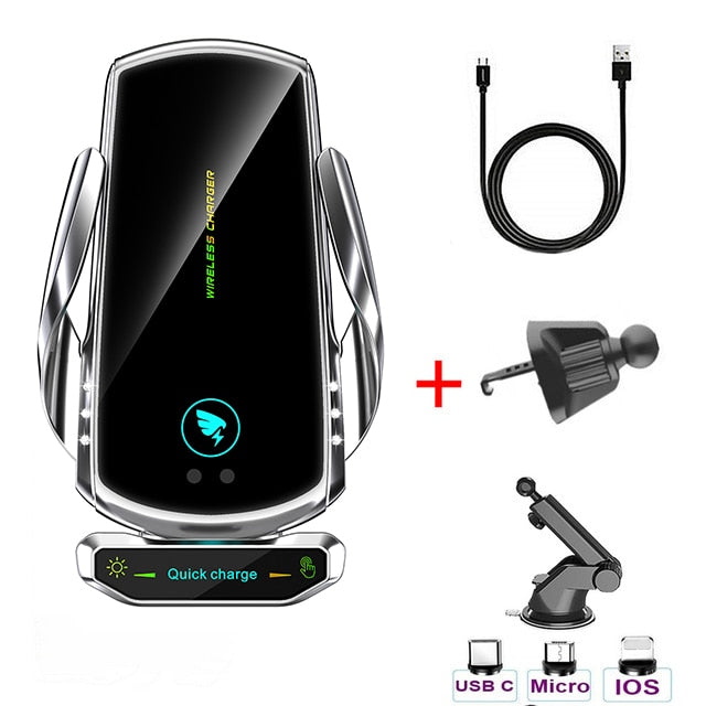 15W Car Wireless Charger with Magnetic Head