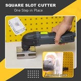 Woodworking Square Slot Cutter Square Hole Tool Hole Cutting Knife Square Hole Saw Blade for Wall Square Slot Cutter