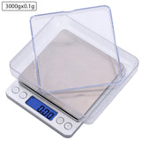 Stainless Steel Kitchen Scales - LCD Electronic 10/5/3Kg