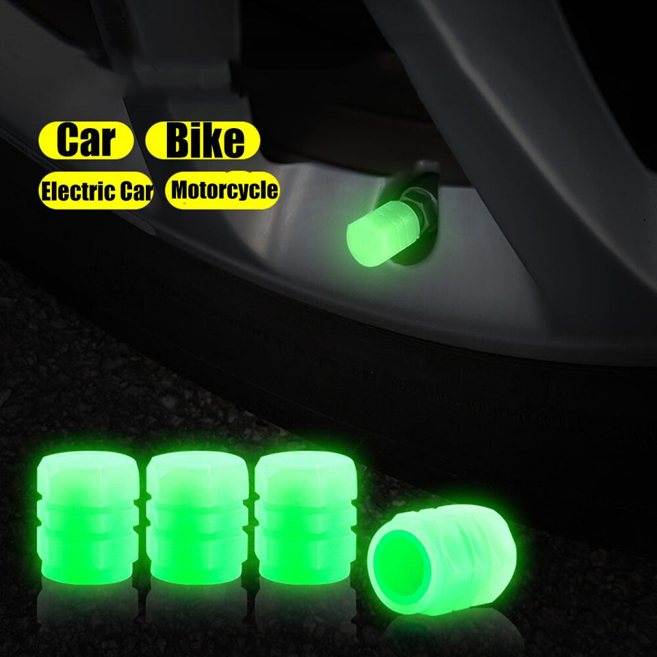 Glow-in-the-Dark Valve Caps Set