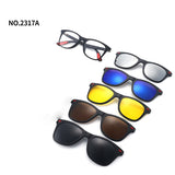 love609---6 In 1 Custom Men Polarized Optical Magnetic Sunglasses