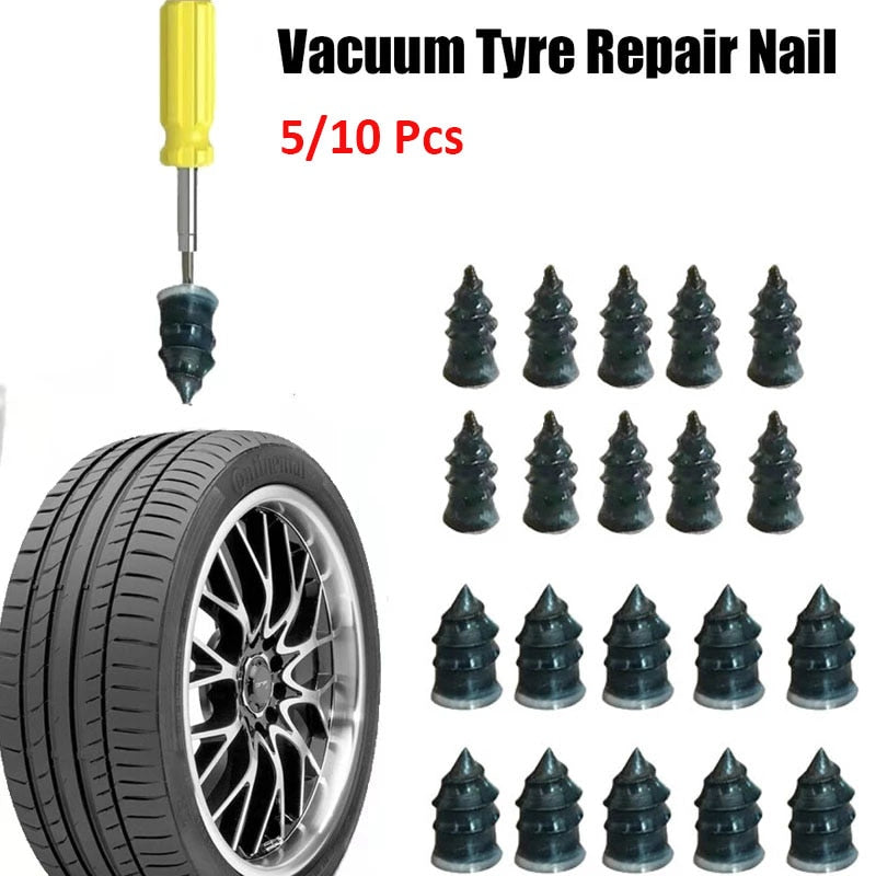 【CA008】 10pcs Vacuum Tyre Repair Nail Kit for Car