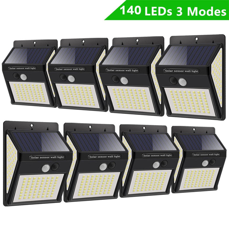 SolarGlow 230 LED Motion Sensor Solar Lights