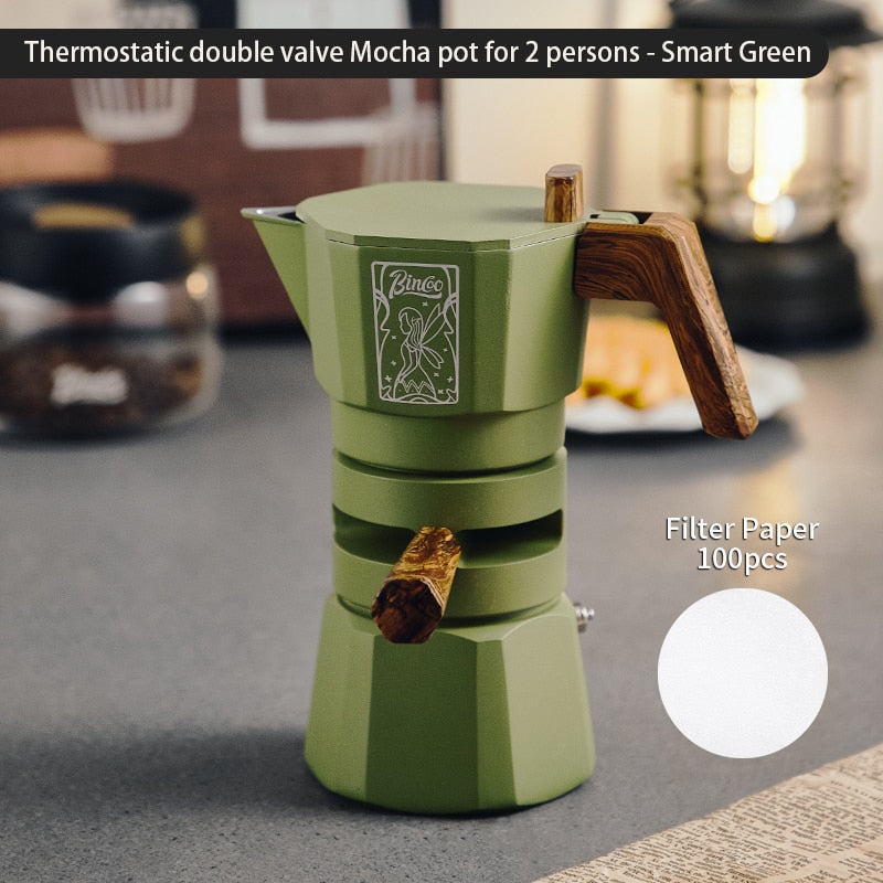 Bincoo Mocha Pot with Thermostat and Premium Features