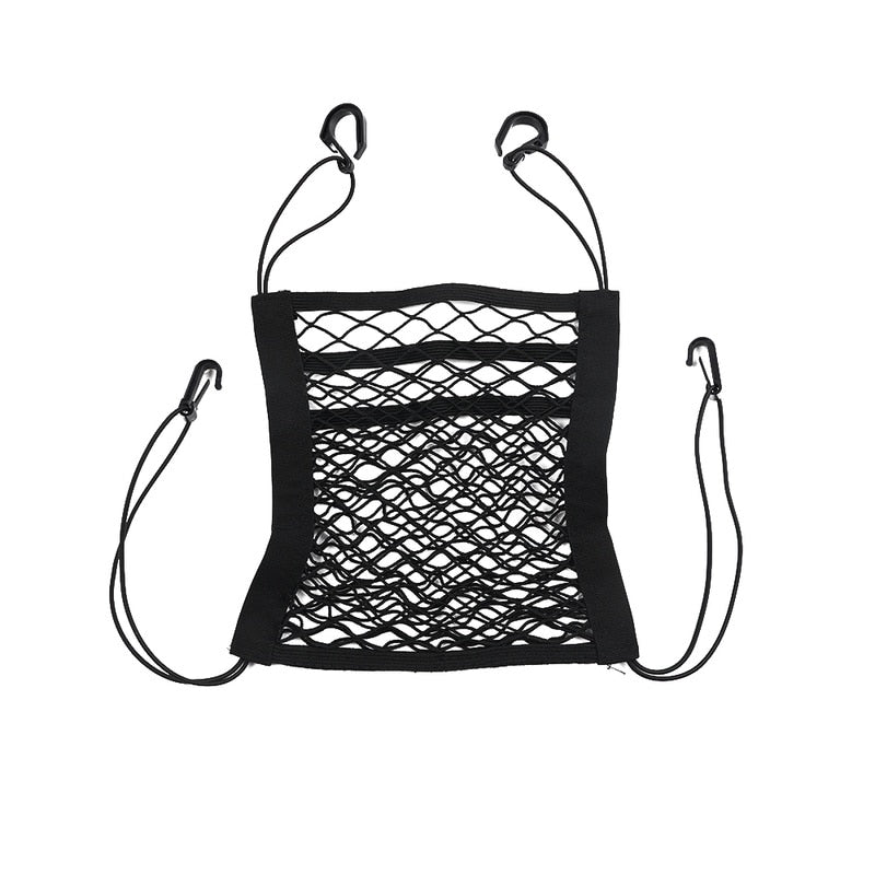 Car Storage Net Bag Organizer & Pet Barrier