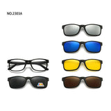 love609---6 In 1 Custom Men Polarized Optical Magnetic Sunglasses