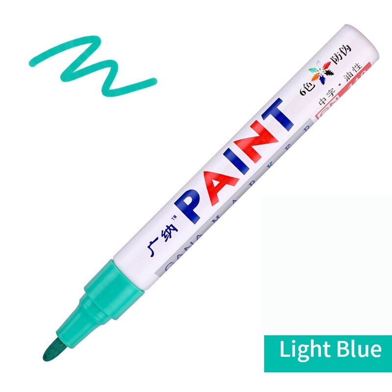 【Tire Painting Pen 】Paint Cleaner Car Wheel Tire Oily Painting Pen Auto Rubber Tyre Polishes Metal Permanent Marker Graffiti Touch Scratch Wet Wax