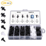 【LV066】Auto Fastener Clip Plastic Clips Fasten Bumper Door For Cars 100pcs Trim Fitting Disassembly Tool Remove Retain Rivets