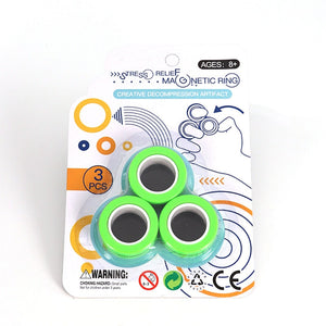 Magic Magnetic Rings Set - Anti-Stress Fidget Toys