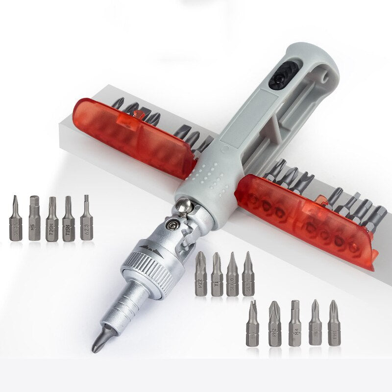 15-in-1 Precision Ratchet Screwdriver Combo Set