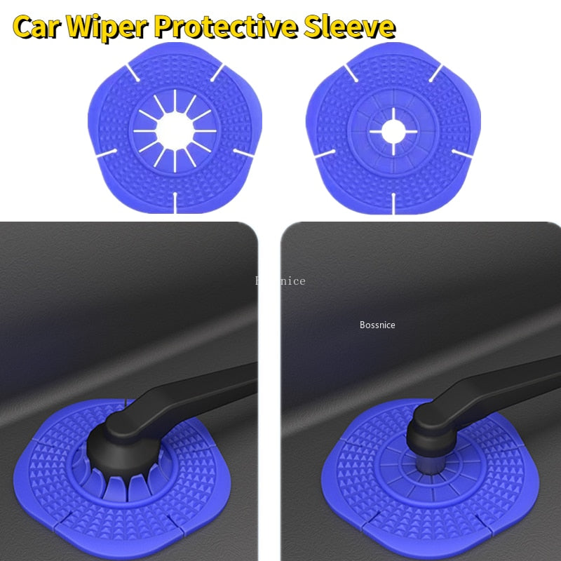 【Car Wiper Protective Sleeve】2Pcs/Set Universal Car Wiper Protective Sleeve Antifreeze Protective Cover Windshield Wiper Hole Dustproof Cover