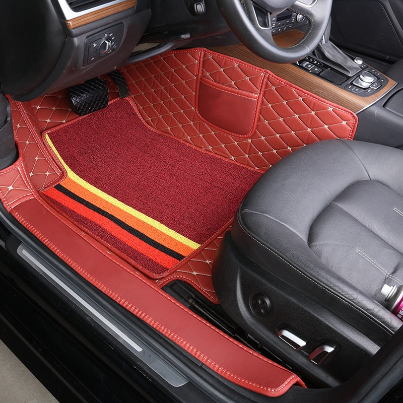 【Car Floor Mat】Customize Made Car Floor Mat Double Layers Only One Front Seat Custom Fit for 98% Cars for Both Right and Left hand drive