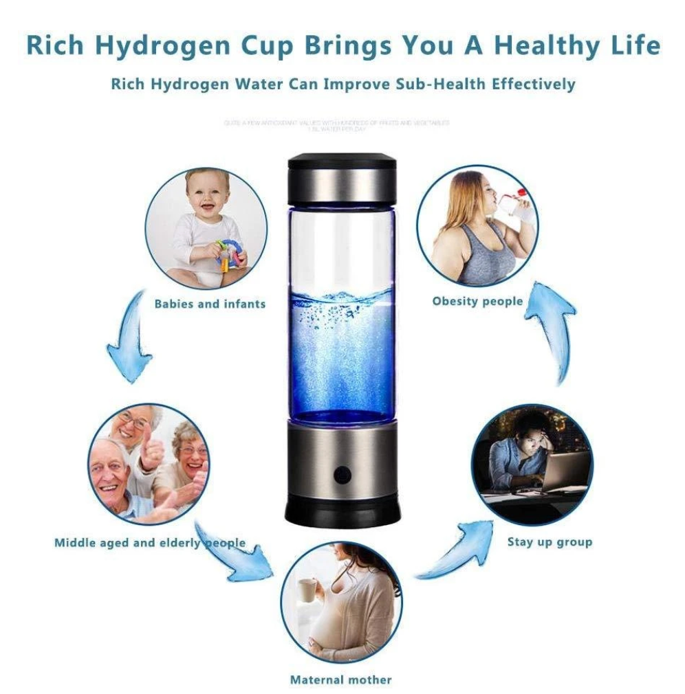 Portable Hydrogen Alkaline Water Bottle