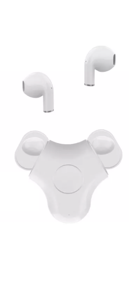 Spin Buds Wireless Bluetooth Earbuds With Fidget Spinner Charging Case.