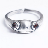 Balmora Silver Frog Ring