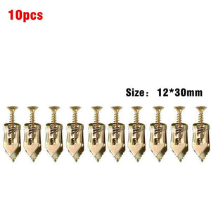 10/20Pcs Self Drilling Anchors Screws Self-Tapping Expansion Screw Drywall Anchor Kits Suitable for Gypsum Board Plasterboard