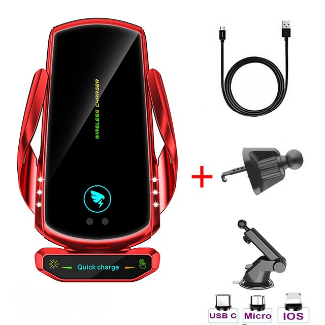 15W Car Wireless Charger with Magnetic Head