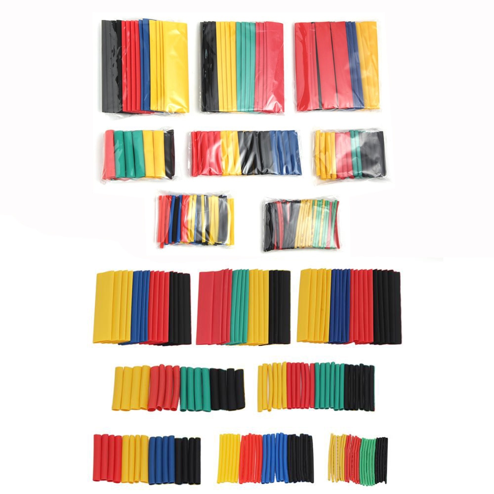 164/328pcs Set 8 Sizes Heat Shrink Tube Shrinking Assorted