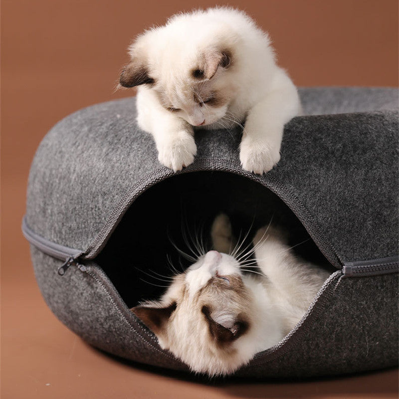 Donut Cat Tunnel Bed