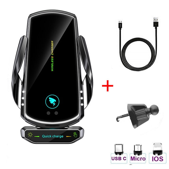 15W Car Wireless Charger with Magnetic Head