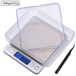 Stainless Steel Kitchen Scales - LCD Electronic 10/5/3Kg