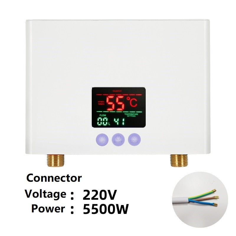 LCD Electric Water Heater with Remote Control