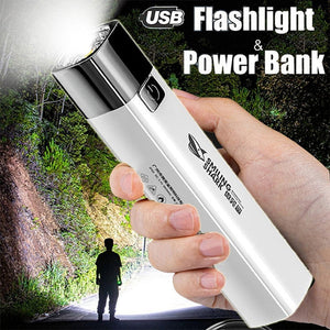 YANKE 2-in-1 Tactical LED Flashlight Torch & Power Bank