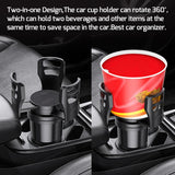 【4In1 Car Cup Holder】4 In 1 Multifunctional Adjustable Car Cup Holder Expander Adapter Base Tray Car Drink Cup Bottle Holder AUTO Car Stand Organizer