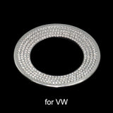 【LV018】3D Diamond Car Steering Wheel Logo Decoration Stickers Bling Rhinestone Auto Interior Accessories for Girls