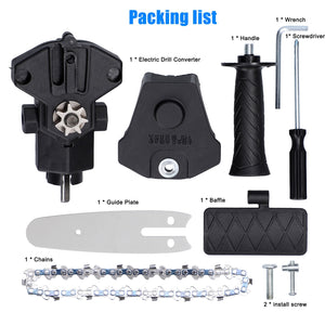 Electric Drill Chainsaw Attachment
