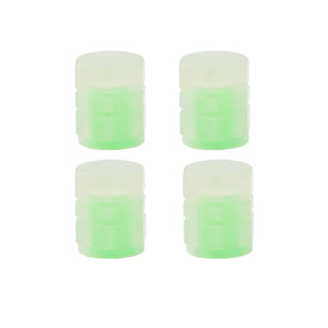 【4pcs Luminous Tire Valve Cap】4pcs Universal Luminous Tire Valve Cap ABS Dust-proof Decorative Tires Tyre Stem Covers For Auto Car Motorcycle Bike Accessories