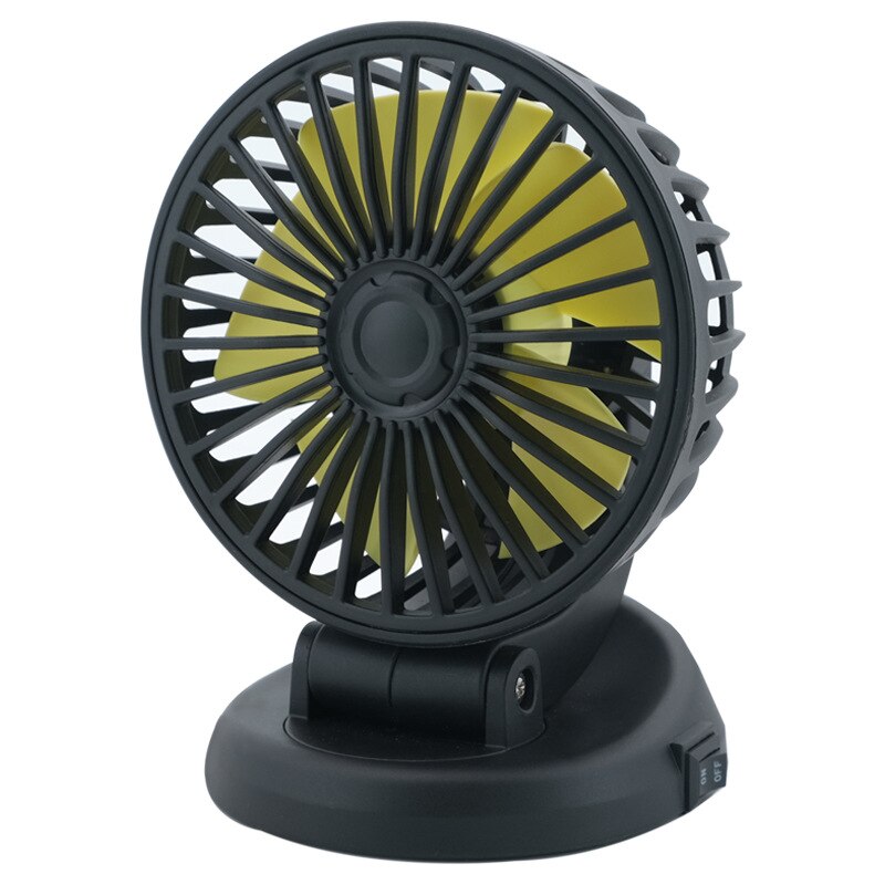 【Car Dual-head Fans】Car Fan Dual-head Fans Cooler Large-angle Rotation Dashboard USB Fans With 3 Speed Levles For 12V/24V Car Interior Accessories