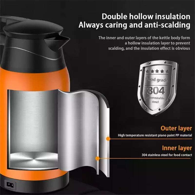 【LM419】1000ML Touch Car Electric Heating Kettle