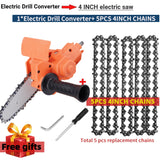 Electric Drill Chainsaw Attachment