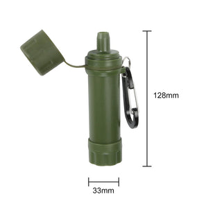 Outdoor Water Filter with Straw