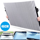 【Folding Car Sunshade Cover】Car Windshield Sunshade Curtain Retractable Folding Car Sunshade Cover Reflective Aluminum Film Curtains Anti-UV Car Sun Shade