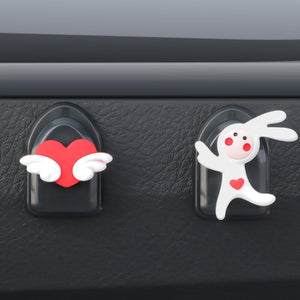 【LM465】5Pcs Cute Sticky Car Hook