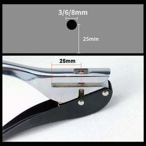 【LH155】Manual Edge Band Puncher Plier Hole Card Punching Tool for Plastic Sheet Paper PVC ABS Opener Nail Hole Masking Plier