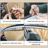 Universal Car Sunshade Magnetic Side Window Curtain Retractable Sunscreen Heat Insulation Shade Window Cover for Car Accessories