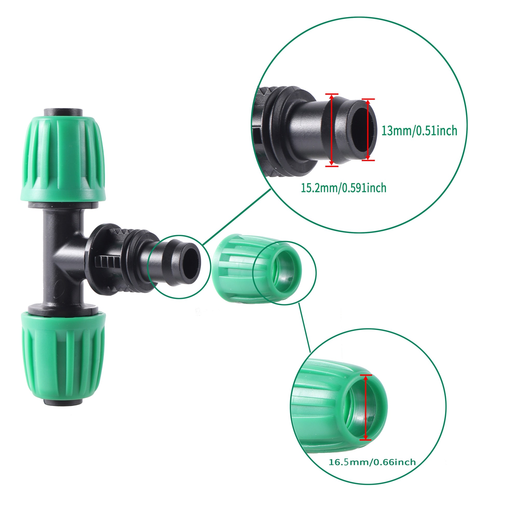 16mm PE Pipe Locked Connector Lock Nuts