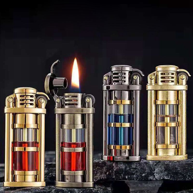 Vintage Metal Kerosene Lighter - love13 Original