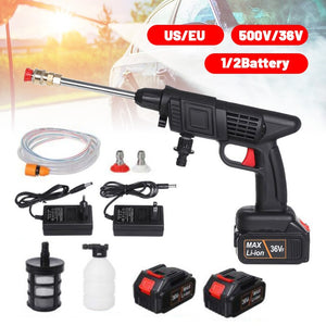 【LV001】High Pressure Car Wash Washer Gun 50000mah Foam Generator Water Gun Spray Cleaner