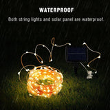 Solar String Fairy Lights Waterproof