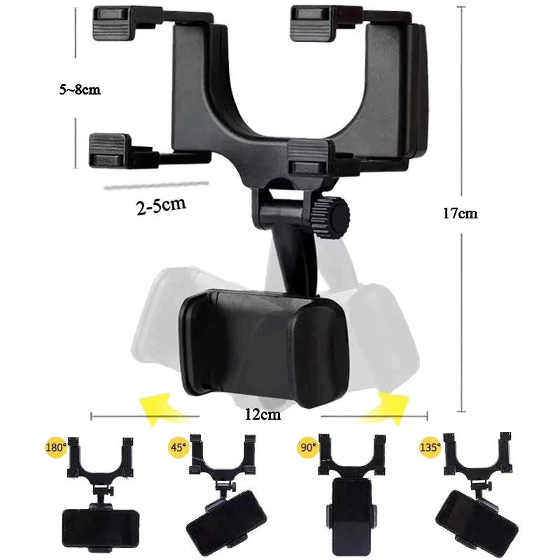 360 Rotatable Car Mirror Holder