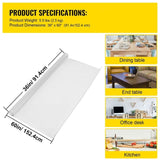 Desk Mat 1.5mm Thick PVC Transparent Plastic Non-Slip Protector SP