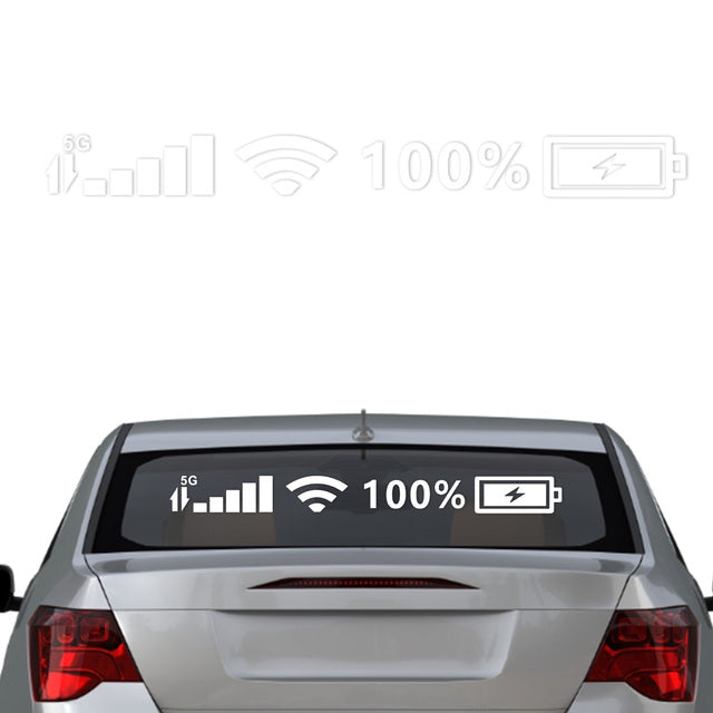 Wifi Battery Level Car Stickers